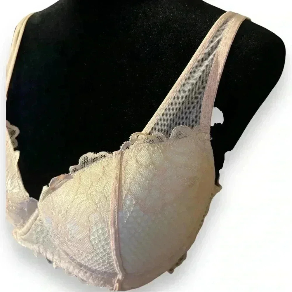 Adore Me 36D Peachy Keen Marcella Lace Contour Demi Underwire Supportive Bra - Picture 5 of 14